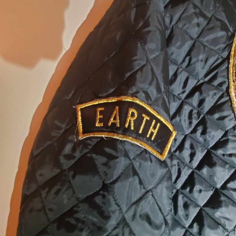 "Save The Planet" sequin quilted jacket - Picture 4 of 4